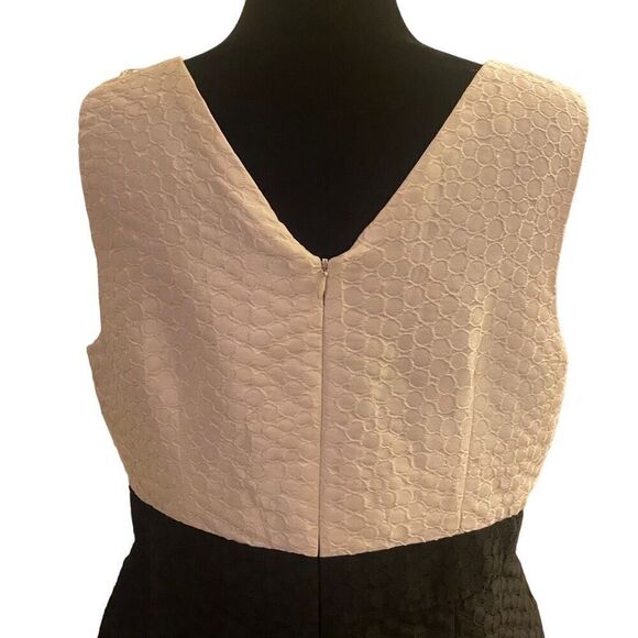 Talbots Black‎ and White Textured Sleeveless Cocktail Formal Party Dress NWT - Picture 9 of 15
